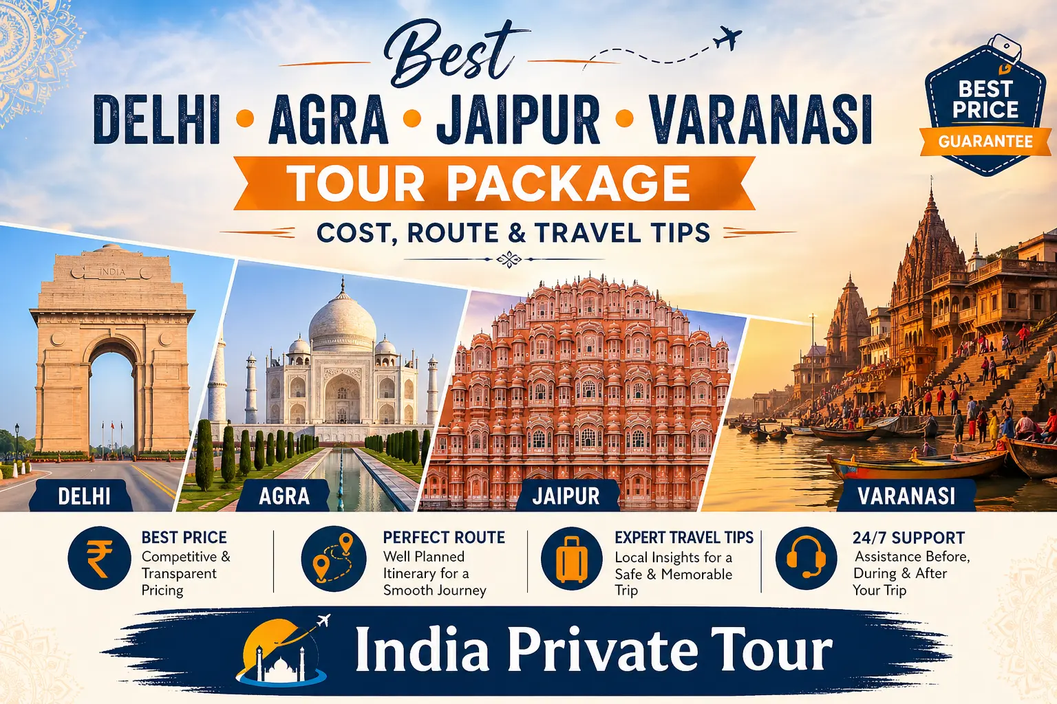 Best Delhi Agra Jaipur Varanasi Tour Package Cost Route and Travel Tips