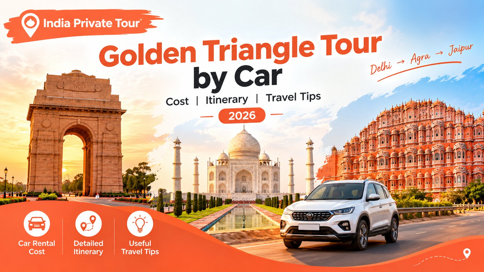 Golden Triangle Tour by Car Cost Itinerary Travel Tips 2026